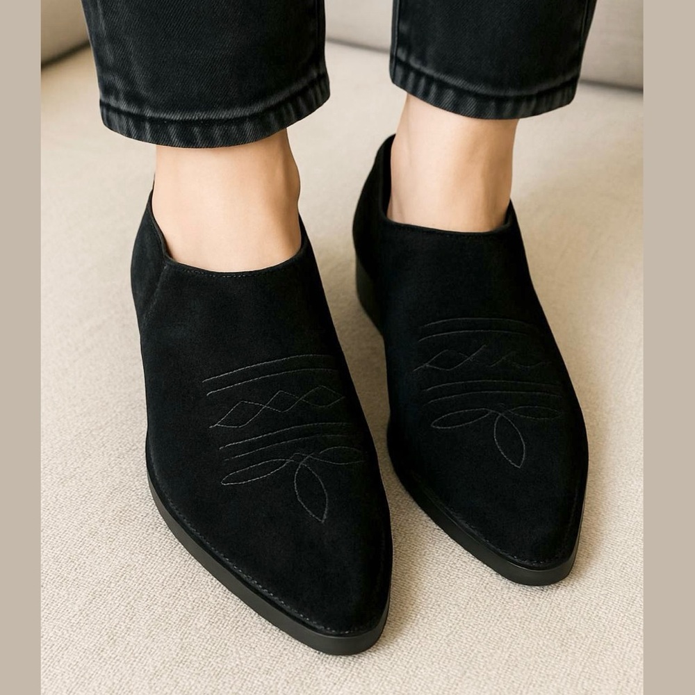 Andre Assous Suede Western Booties